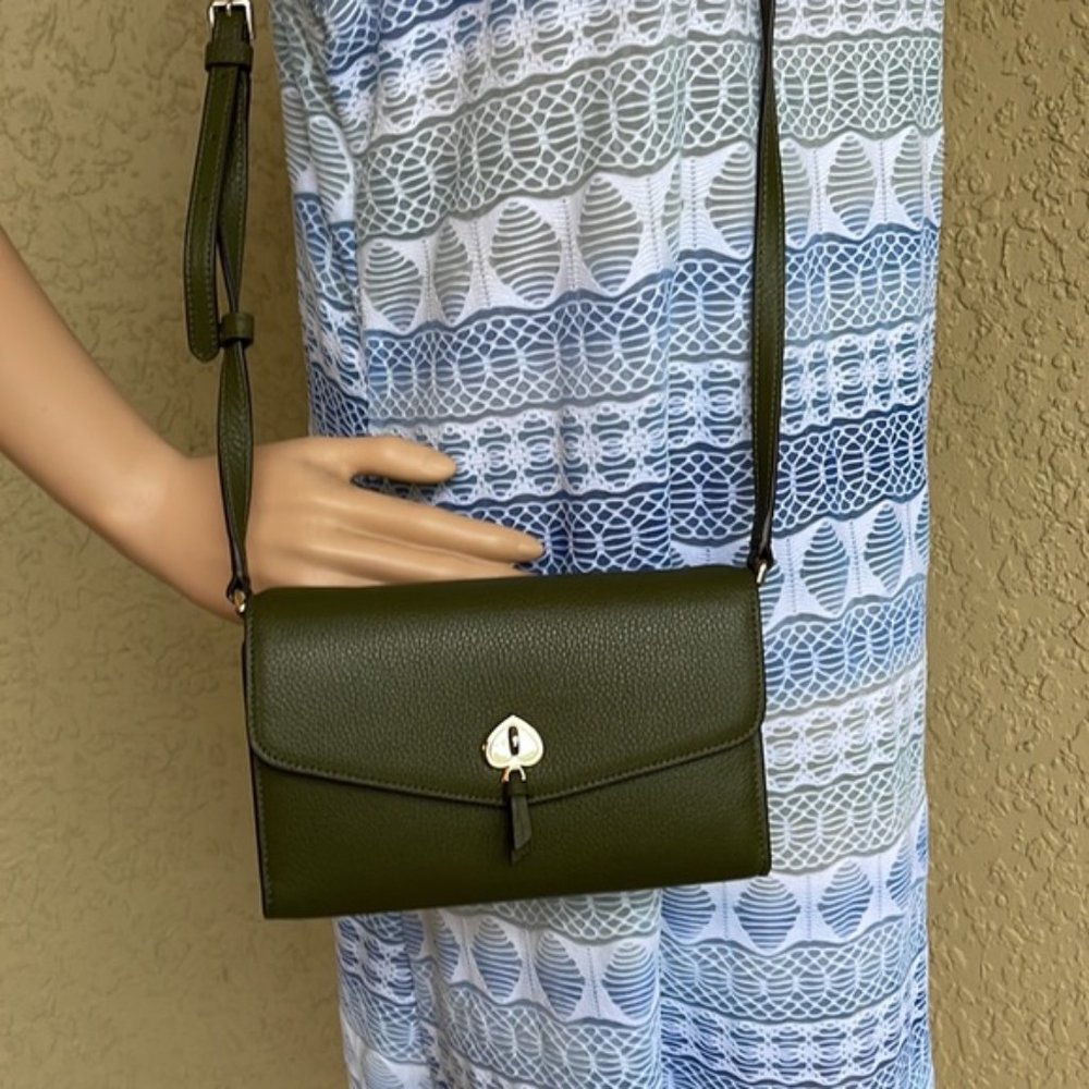 Kate Spade Marti Wallet Crossbody Enchanted Green - Picture 14 of 16